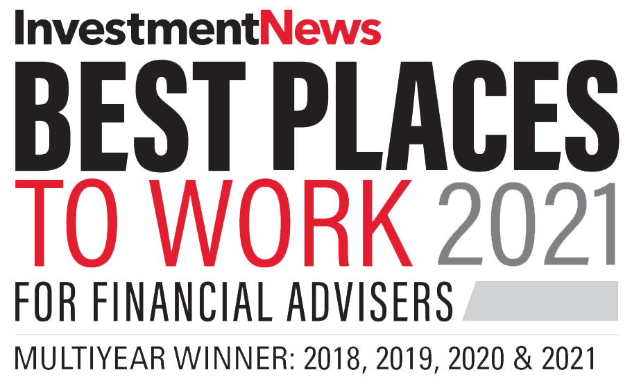 2021 InvestmentNews' Best Places to Work Award Transparent