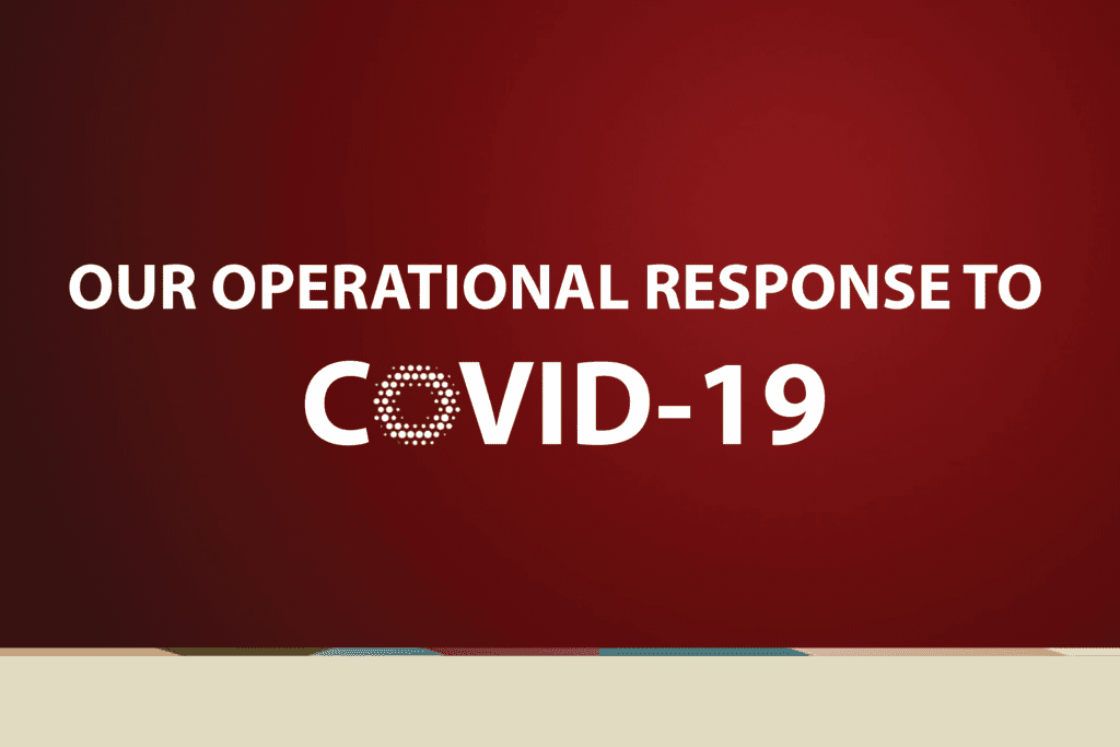 COVID 19 Ops Response Graphic Announcement Graphic