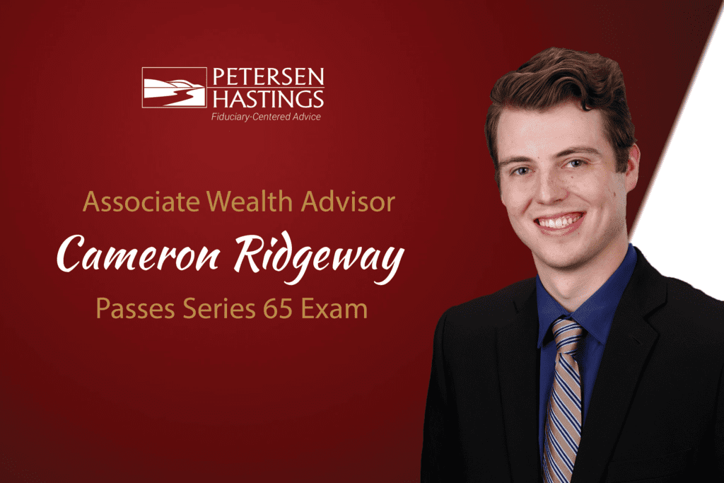 Cameron R Passes Series 65 Exam Graphic of Cameron Ridgway