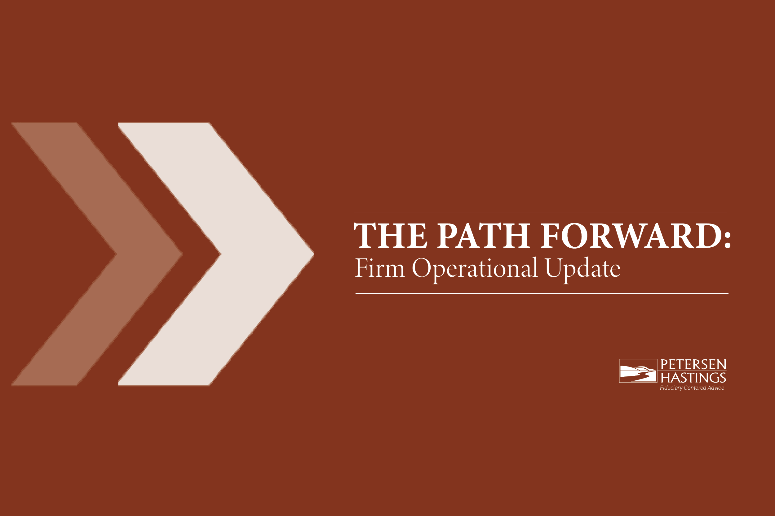 The Path Forward